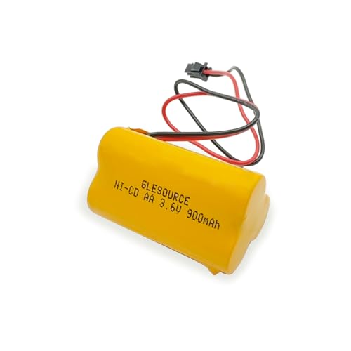 XUNTU 3.6V 900mAh AA ELB B001 Emergency/Exit Light Battery Replacement for Lithonia ELB B001 ELBB001 ELB-B001 Lithonia EU2 LED Unitech 0253799 Interstate ANIC1566 (2 Pack) - size: 2PCS 3.6V 900mAh battery