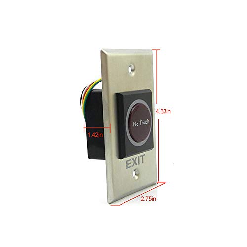 Olideauto Touchless Commercial Door Opener Automatic with 2pcs 304 Stainless Steel Touchless Hand Sensor