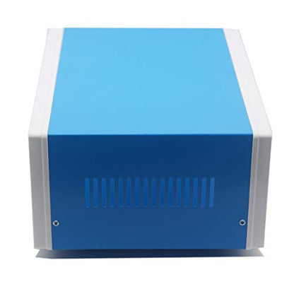 Zulkit Electronic Enclosures Blue Metal Enclosure Project Case DIY Box Junction Case Enclosure Preventive Case (9.1" x 7.3" x 3.9") - size: 9.1" x 7.3" x 3.9"