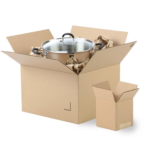 The Boxery 10"x10"x8" Corrugated Cardboard Boxes 25-Pack