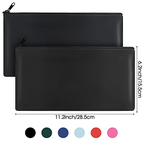 Potchen 18 Pcs Bank Bags with Zipper for Cash Deposit, Multi Color - color: Multi Color