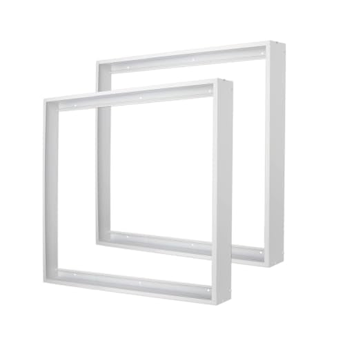 2 Pcs 2x2FT Aluminum Surface Mount Kit for LED Flat Panel Light, Surface Mounting Bracket Kit, 24"x 24" Ceiling Light Frame, Good for Panel and Drop Ceiling Troffer Light Fixtures - color: 2*2, size: 2 Pack