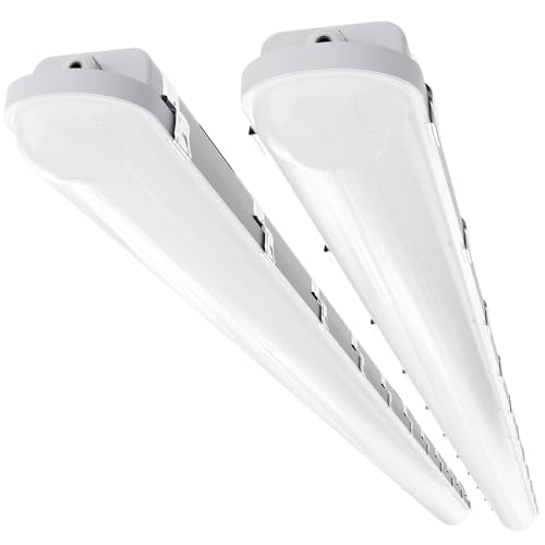 8FT LED Vapor Tight Light 120W/100W/80W,3/4/5000K CCT, ETL 2Pack - size: 8FT (2-Pack)