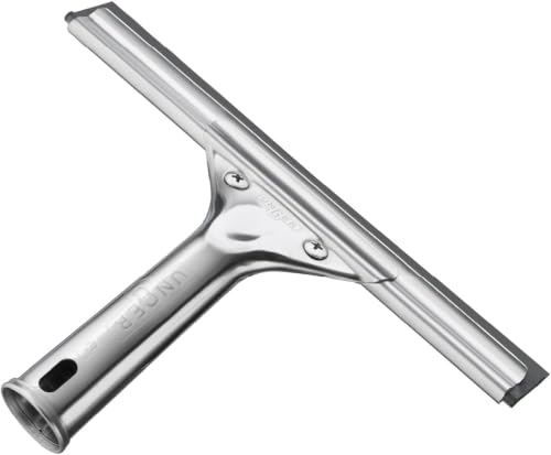 Unger Professional 8” Stainless Steel Window & Glass Cleaning_Squeegee - Cleaning Supplies, Heavy Duty Squeegee for Window Cleaning, Streak Free Results (Pack of 10) - size: 8-inch (Pack of 10), style: Squeegee