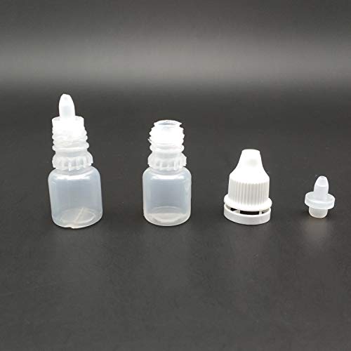 TRENDBOX 10 Pack 5ml Plastic Empty Eye Liquid Dropper Bottles - size: 5 ml (Pack of 10)