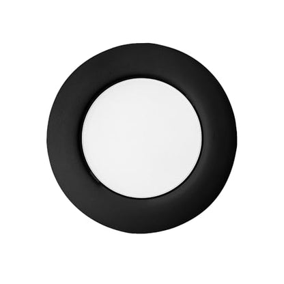 Juno WF4 ADJ SWW5 90CRI MB M6 Wafer-Thin LED Downlight, Adjustable Trim, Switchable CCT 2700K, 3000K, 3500K, 4000K, and 5000K, 90+ CRI, Matte Black, 4-Inch - color: Black, size: 4-Inch