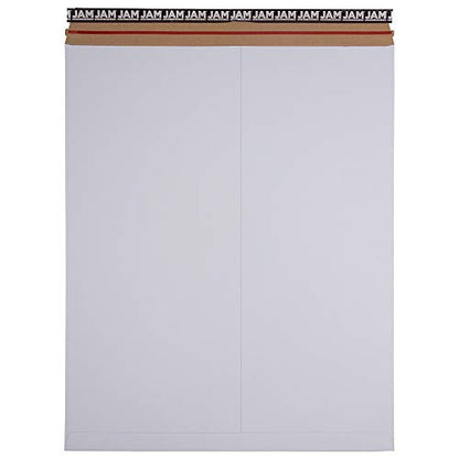JAM PAPER Stay-Flat Photo Mailer Envelopes with Peel & Seal Closure - 17 x 21 - White - Sold Individually - color: 17" X 21", size: Sold Individually