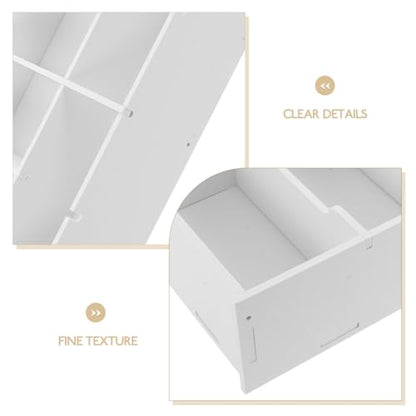 ABOOFAN Cash Box with Dividers Multi Compartment Money Drawer Organizer for Cash and Coins Desk Tray for Office Drawer Retail Counter 13.97 X 10.03 X 3.14 in Storage Box