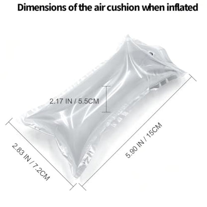 400 Count Air Pillows for Shipping, Inflatable Air Cushion Bags Roll with Pump, Leak-Proof Bag Stuffing for Shape, Reusable Packaging Filler Supplies for Shipping Moving Box, 3.54'' x 7.87''