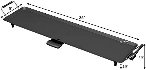 HAPPYGRILL 35" Electric Griddle Teppanyaki Grill, 2000W Nonstick Griddle