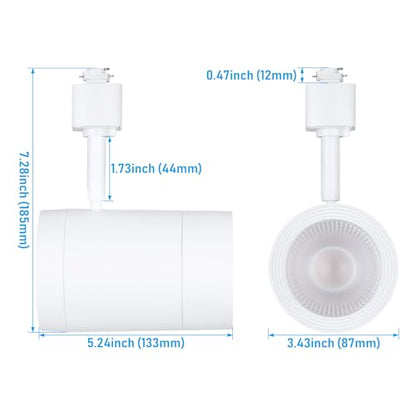 LEONLITE 4-Pack Retail Pro Series 17.5W H Track Heads, 4000K, White - color: White-4000K
