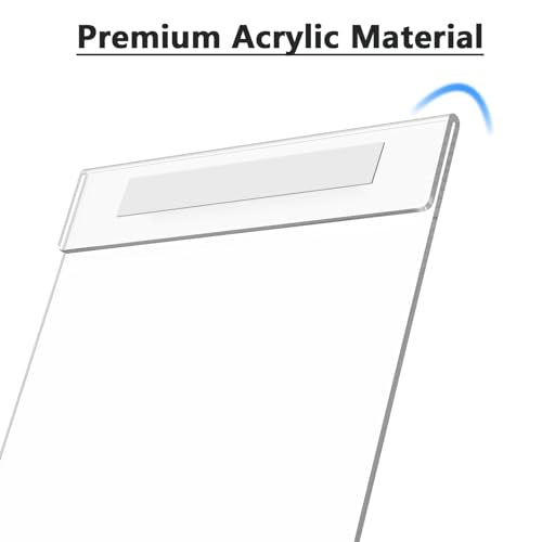 MaxGear Acrylic Sign Holder 8.5 x 11 Wall Mount with Tape, 4 Pack, Vertical - size: 8.5"x11"-2Pack (Pack of 2)