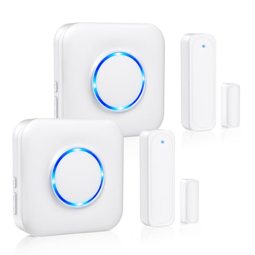 Door Chime, Satisure Wireless Door Entry Alarm for Home, Store, School - size: 2 Door Chime-2 Door Sensor