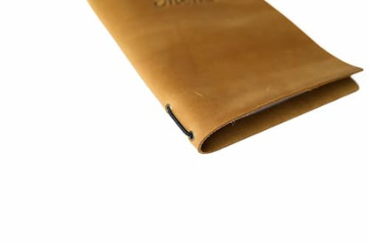 Inko Horeca - Leather Menu Holder - Soft Folding Menu Covers - Custom Menu Cover for Restaurant with Embosing - Cafe Menu Folder Book for Bar - Drink Menu (Sand)