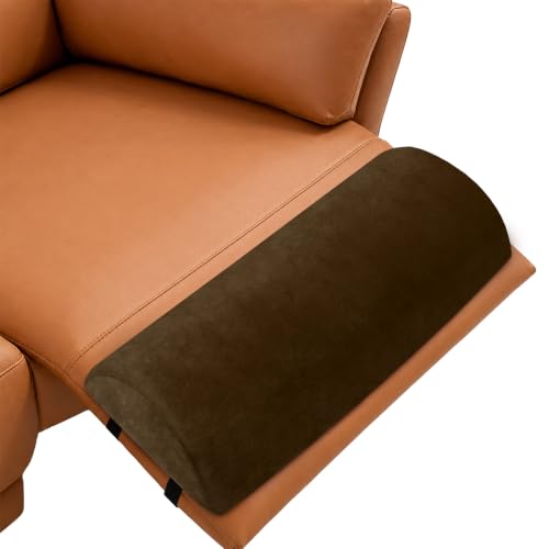 Recliner Foot Pillow, High-Resilience Foam Half-Moon Pillow for Sleeping - color: Brown