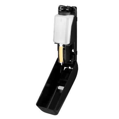 Karat Black Wall Mount/Stand Hand Soap Dispenser - 13.5 oz Refillable Liquid Soap Dispenser for Bathroom, Commercial Use-Compatible - 1 Unit, JSD-HSL01B