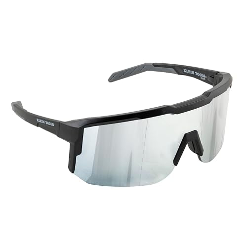 KLEIN TOOLS Blade Safety Glasses, ANSI Z87.1+, Anti-Fog/Scratch-Resistant,99.9% UV Protection, Class-1 Clarity Lens - color: Polarized Silver