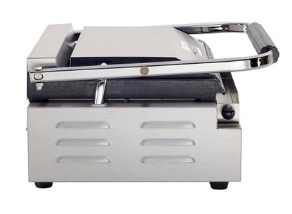 Kratos Commercial Electric Panini Sandwich Grill with Smooth Plates - size: Medium w/ Smooth Plates