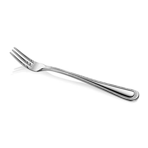 New Star Foodservice Bead Pattern 18/0 Stainless Steel Oyster Fork, 6-Inch, Set of 12, Commercial Grade - size: Oyster Fork (6-Inch)