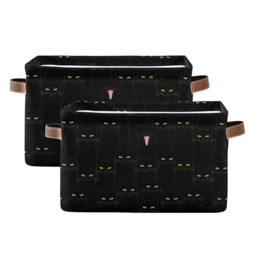 Cat Rectangular Storage Basket Organizer Bin Shelf Baskets For Clothes Gifts For Home Office Dorm - color: Cat