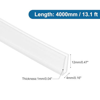 PATIKIL 13Ft U Channel Edging Trim 5/64" Slot Fits 1/16"-5/64" Edge - size: 13Ft Long,5/64" Slot,15/32"Wx5/128"Tx5/32"H