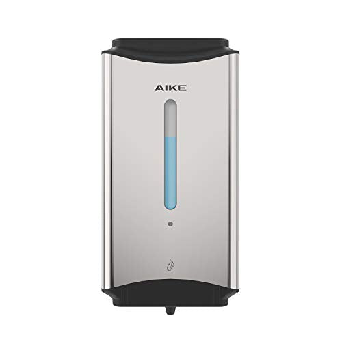 AIKE Heavy Duty Automatic Soap Dispenser,37oz for Bathroom,Polished Steel - color: Polished Stainless Steel