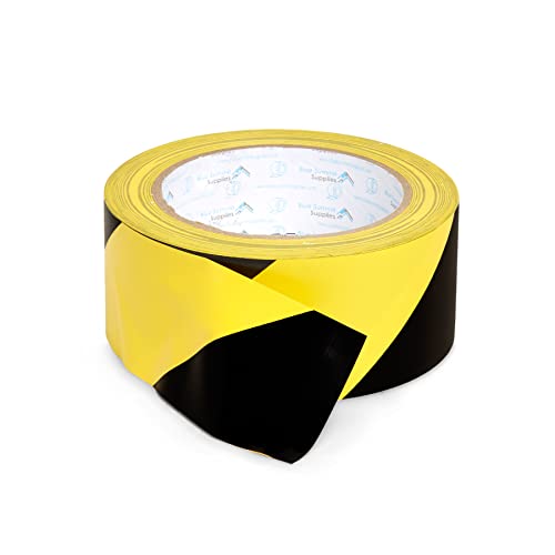 Blue Summit Supplies 3 Pk Floor Marking Tape, 2" x 108 ft, Black and Yellow
