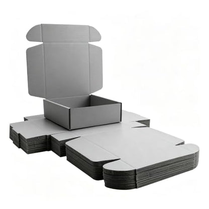 KAXILU Grey Cardboard Boxes Shipping Packaging Boxs 20pcs Shipping Boxs Suitable E-Commerce Packaging Small L6xW6xH2 inch - color: Grey-1, size: Small-L6xW6xH2 inch