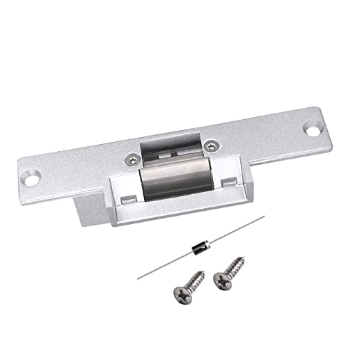 Upgraded Electric Door Strike Lock Electronic Mortise Fail Secure Lock - size: NO-Fail Secure Silver
