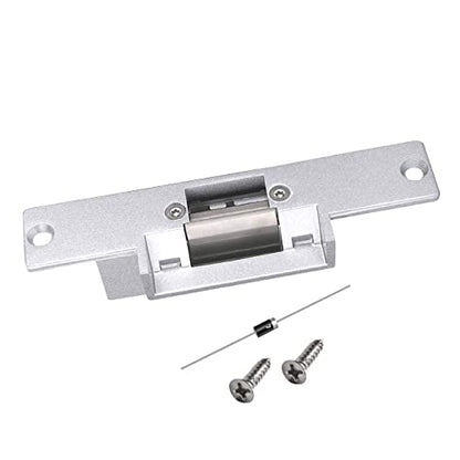 Upgraded Electric Door Strike Lock Electronic Mortise Fail Secure Lock - size: NO-Fail Secure Silver