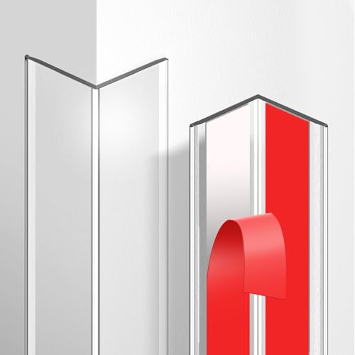 Magicheap 4 Pack Wall Corner Protector, 17.7in x 1.18in, Clear - color: Clear, size: 17.7in