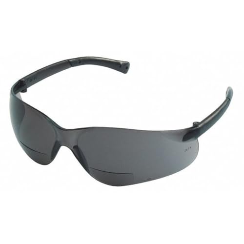 MCR Safety BKH20G Bearkat Glasses, Gray Lens - color: Gray Lens, size: 2.0 Diopter