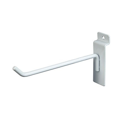 Econoco 6” Slatwall Deluxe Hooks, Slatwall hooks, Display Hooks For Panel, White, (Pack of 96) - color: White, size: 6" Length