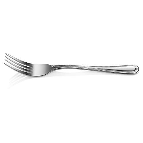 New Star Foodservice Bead Pattern 18/0 Stainless Steel Dinner Fork, 7.7-Inch, Set of 12, Commercial Grade (Pack of 3) - size: Dinner Fork (7.7-Inch) (Pack of 3)