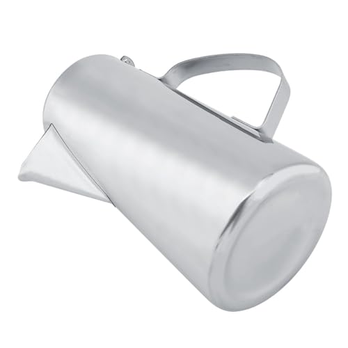 2L Capacity Stainless Steel Teapot with Ergonomic Handle Short Nozzle Pitcher Water Kettle for Home, Restaurant, Coffee(short nozzle) - style: short nozzle