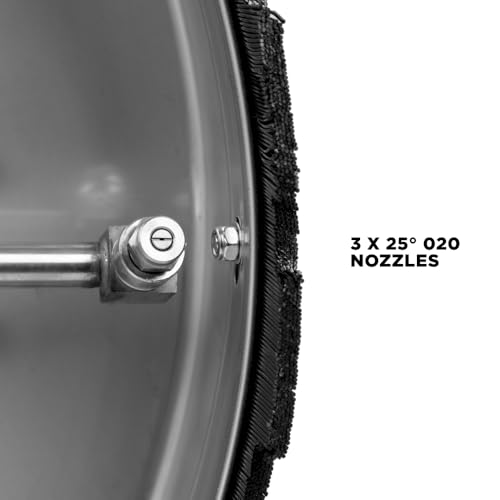 BE Power Equipment 24" Whirl-A-Way Stainless Steel Commercial Pressure Washer Surface Cleaner for Hot/Cold Water 85.403.010 - size: 24 Inch