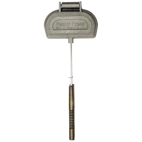 ROME Panini Press Cast Iron Sandwich Cooker Designed For Use On BBQ Grills, #1305