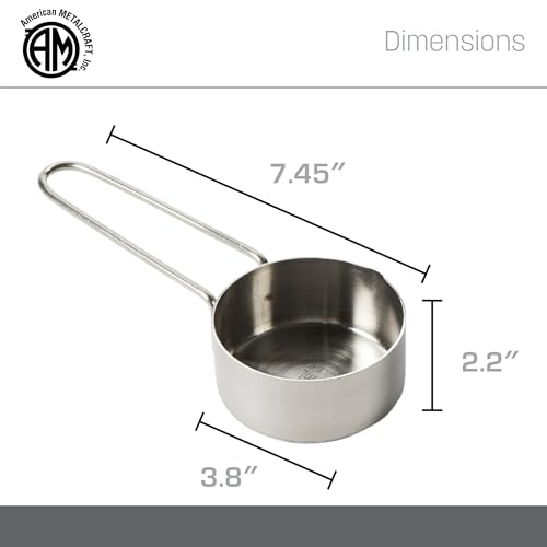 American Metalcraft 1-1/2 Cup Stainless Steel Measuring Cup,Silver - size: 1-1/2 Cup