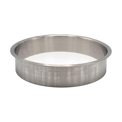 Outwater 8" (Nominal) Diameter x 2" Height 304 Polished Stainless Steel Trash Grommets for Countertop Inserted Trash Chutes - size: 8in. Dia x 2in. H