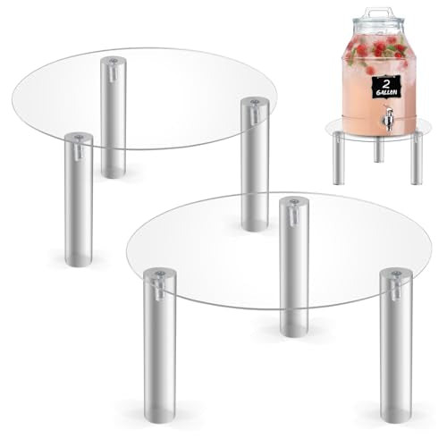 1pcs Beverage Dispenser Stand, 7.9 Inch Acrylic Drink Water Dispenser Stand