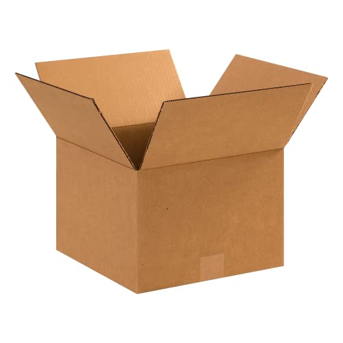 PARTNERS BRAND 12 x 12 x 8 Corrugated Cardboard Boxes, Small 12"L x 12"W x 8"H, Pack of 25 | Shipping, Packaging, Moving, Storage Box for Home or Business, Strong Wholesale Bulk Boxes - size: 12x12x8" (25-Pack)