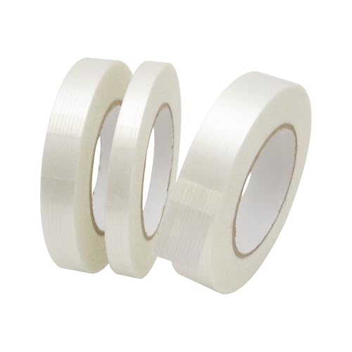 JVCC Industrial Grade Filament Strapping Tape, 1 in. x 60 yds. (Natural)