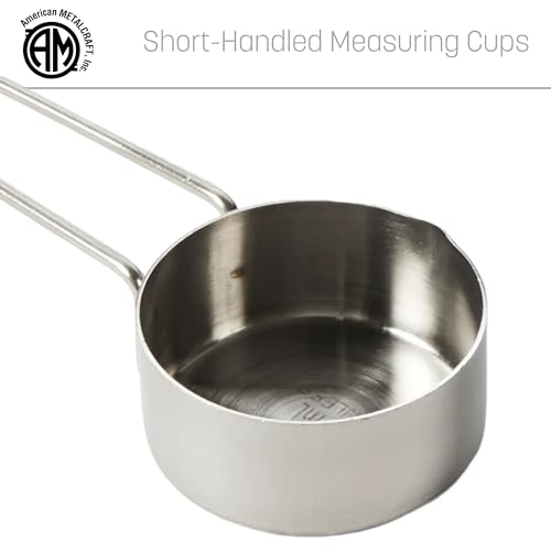 American METALCRAFT, Inc. 1/4 Stainless Steel Measuring Cup, 1/4-Cup, Silver,MCW14 - size: 1/4-Cup