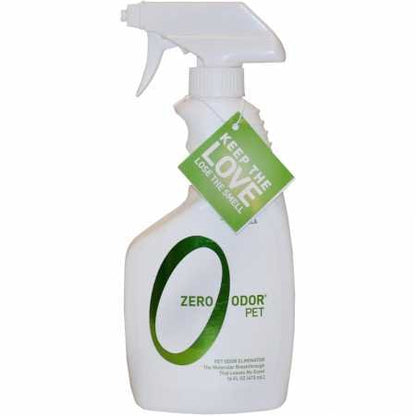 Zero Odor Pet Odor Eliminator Spray for Dog & Cat Urine, Carpet Deodorizer - size: 16 Fl Oz (Pack of 1)