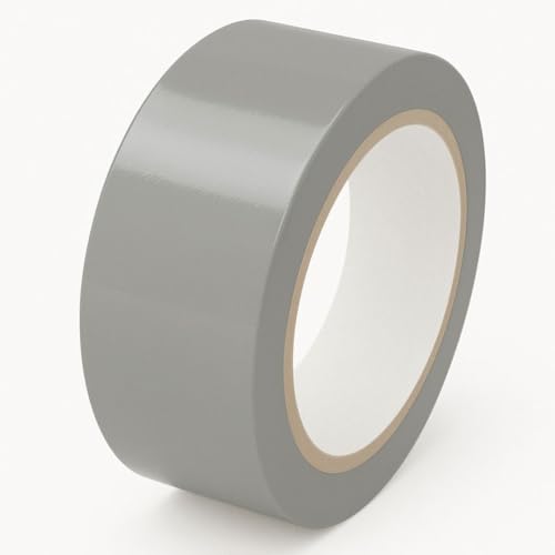 GTSE - Gray Vinyl PVC Floor Tape 2 inch x 108ft Safety Marking Tape - color: Gray, size: 2" x 108 ft