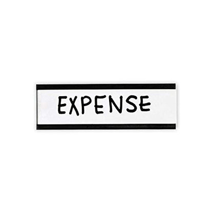SmartSign Pack of 25 Magnetic"C" Channel Label Holders | 1" x 3" - size: 1" x 3"