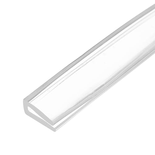 PATIKIL Rubber Seal Strip, 10Ft Flexible U Channel Edge Trim Protector Soundproof Door Seal Strips Fit 12mm Thick Edge, 5/8"(16mm) Width, 3/8"(10mm) Height, Transparent - size: 5/8"(16mm ) x 3/8"(10mm )