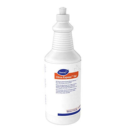 Diversey Citrus Express Gel Solvent Spotter, Citrus Scent, 32 oz 6 Pack - size: 32 Fl Oz (Pack of 6)