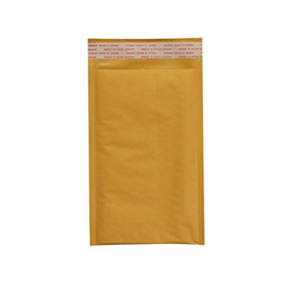 50 Pack of 4x8#000 Kraft Bubble Mailers Self Sealing “Peel and Seal” by Secure Seal 4” x 8” Padded Shipping Envelopes - size: #000 – 50 Pack