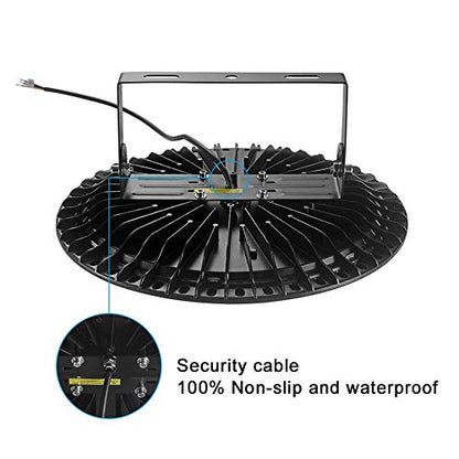 100W LED High Bay Light lamp Factory Warehouse Industrial Lighting 10000 Lumen 6000-6500K IP65 Warehouse LED Lights- Commercial Bay Lighting for Garage Factory Workshop Gym (100W 1) - size: 100W 1pcs